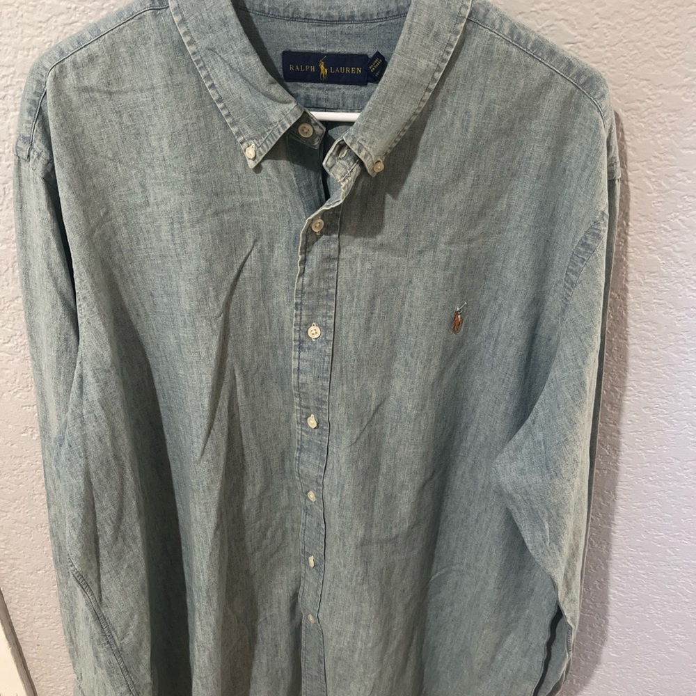 Ralph Lauren Men's Light Blue Casual Shirt
